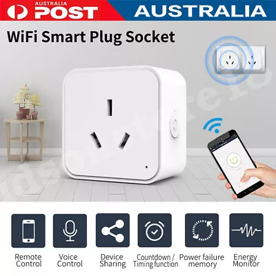 1-4x Smart Socket Power Strips WiFi AU Plug Wireless Remote Alexa Google Home • $21.99