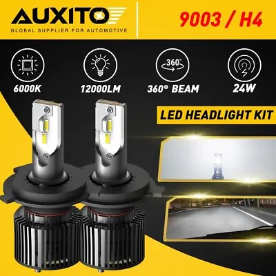 $24.99 • Buy AUXITO H4 9003 LED Headlight Bulbs Hi Low Beam Conversion Kit 6000K White Canbus