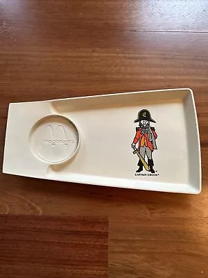 Vintage McDonalds Snack Tray Plate W/cup Holder Collectors Captain Crook 1970’s • $9.99