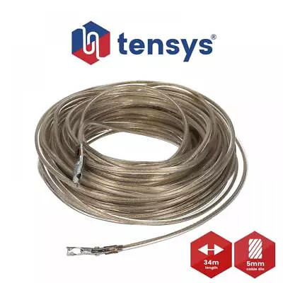 TIR Cable 34.0m Trailer Customs Securing Rope PVC Coated Wire 5MM Dia Wire • £9