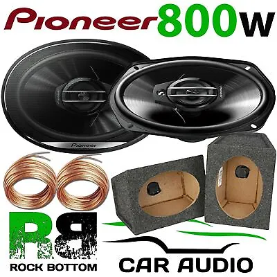 £84.99 • Buy Pioneer 800 Watts A Pair 3-Way CAR VAN 6 X9  Speakers & 6x9 GREY Pod Box PAIR