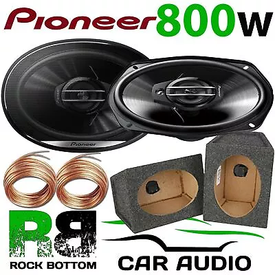 Pioneer 800 Watts A Pair 3-Way CAR VAN 6 X9  Speakers & 6x9 GREY Pod Box PAIR • £84.99