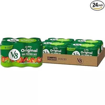 V8 Original 100% Vegetable Juice 11.5 Fl Oz Can (4 Cases Of 6 Cans) • $19.50