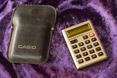 $8 • Buy Vintage 1970s Casio Micro Mini Electronic Calculator With Case Made In Japan