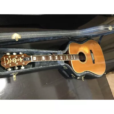 Acoustic Guitar Epiphone PR765 Vintage Natural Made In Japan S/N 0580166 & Case • $1405