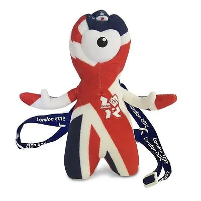 London Olympics Official Union Flag BACK PACK ~ ~ ~ Kids Plush Bear Wenlock Bag  • £9.80