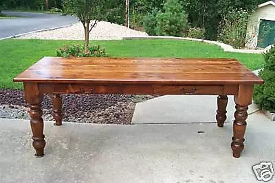 $1950 • Buy Antique Heart Pine Harvest/Dining Table, Reclaimed, Farmhouse, Rustic