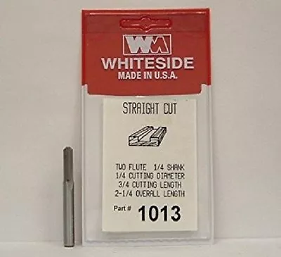 Whiteside 1013 Straight Bit - 1/4  Sh X 1/4  Cd X 3/4  Cl • $19.99