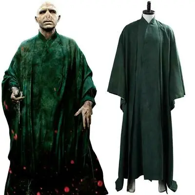 Lord Voldemort Cosplay Costume Suit Green Uniform Cloak Robe Outfit • $36.90