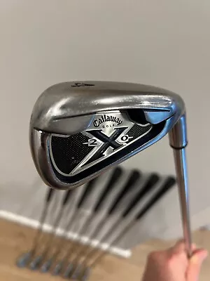 Callaway X-20 4-9 PW SW Iron Set RH Steel Shaft UniFlex 8 Clubs Total • $275