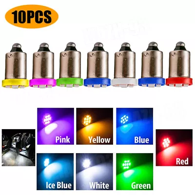 10x BA9S T4W 8SMD 3020 1206 Led Bulbs Car Interior Side Lamps Lights Accessories • $8.91