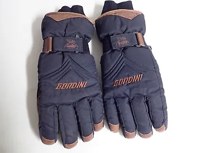 Gordini Men’s Winter Aquabloc Black/Brown Leather Ski Snowboard Gloves Sz XL • $30