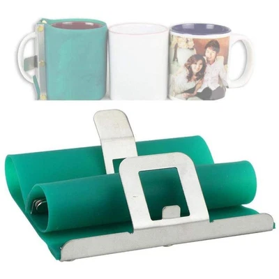 Heat Press 11OZ Mug Cup Clamp Fixture 3D Sublimation New Wrap Silicone Mug G3L0 • $13.70