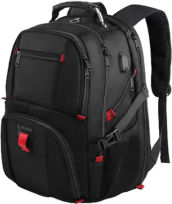 $36.35 • Buy YOREPEK Backpack For Men,Extra Large 50L Travel Backpack With USB Charging Fit