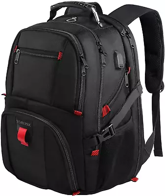 $36.35 • Buy YOREPEK Backpack For Men,Extra Large 50L Travel Backpack With USB Charging Fit