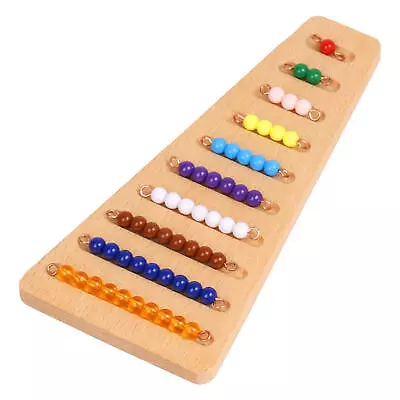 Montessori 1-20 Hanger And Color Beads Stairs Teaching Math Toys Digital Numbers • $13.85