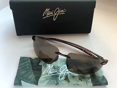 NEW Polarized MAUI JIM Sunglasses BREAKWALL Rootbeer W/Brown Lenses MJ H422-26 • $116.33