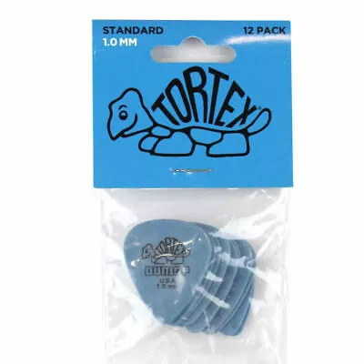 $9.50 • Buy 12x Jim Dunlop Tortex Standard 1.0MM Gauge Guitar Picks Plectrums Blue