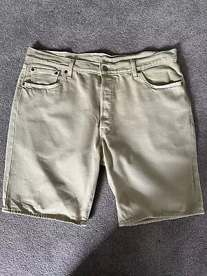 Mens Levi's 501 Original Fit Shorts (lemon Fresh) Size 34 • £24.99