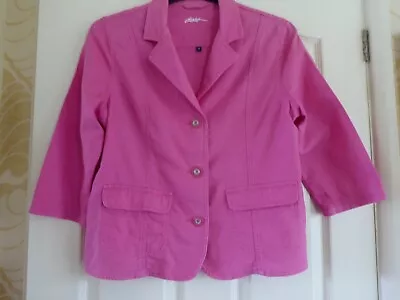DASH Deep Pink Short Jacket Size 14 • £6.99