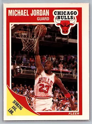 1989-90 Fleer #21 Michael Jordan - HOF NM-MT *TEXCARDS* • $12.50