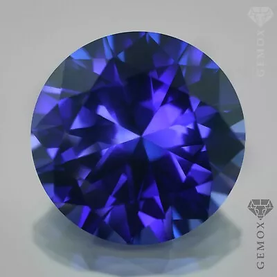 Sapphire Round Cut Authentic Loose Gemstone Noble Blue Corundum Lab Grown Stone • £12.55