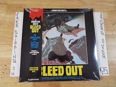 SEALED THE MOUNTAIN GOATS BLEED OUT YELLOW COLORED VINYL 2xLP MERGE MRG799 • $29.68