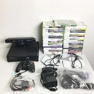 Xbox 360 Huge Lot With Connect Controller System 4 GB Black 41 Games • $325