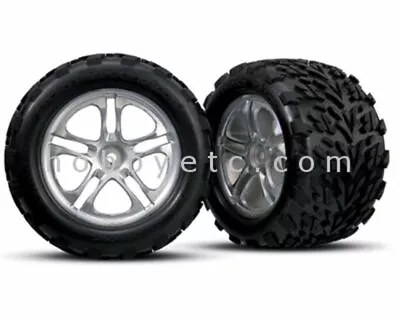 Traxxas 5174 Tires & Wheels Assembled Glued E-Maxx 3905 Revo 2.5 • $33.95