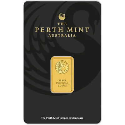 5 Gram Gold Bar - Perth Mint - 99.99 Fine In Assay • $405.93