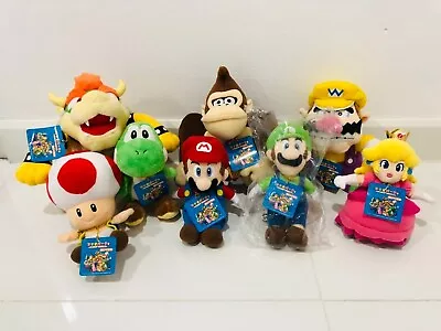 Sanei Super Mario Party 5 Plush Lot Set Size S 2003 Beanie Toy Doll Nintendo • $1888