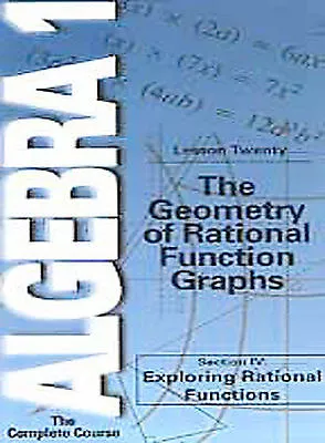 Geometry Of Rational Function DVD • $10.98