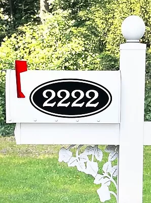 2X Mailbox Address Lettering Decal Sticker Custom Vinyl Various Colors Street • $4.99