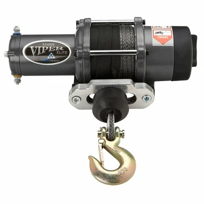 $399.99 • Buy VIPER Elite 4500lb UTV Winch Kit 40 Feet BLACK Rope 2014-20 Polaris RZR 1000 XP