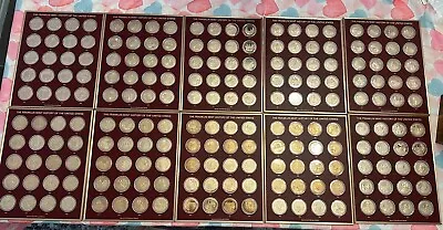 Franklin Mint History Of The United States Solid Bronze Medal Coin Set 1776-1976 • $249.99