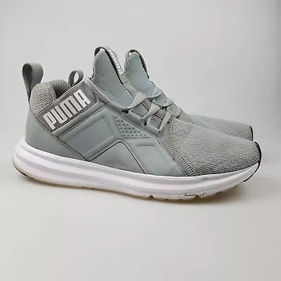 $31.99 • Buy Men's PUMA 'Enzo' Sz 8.5 US Runners Shoes Grey White Low | 3+ Extra 10% Off