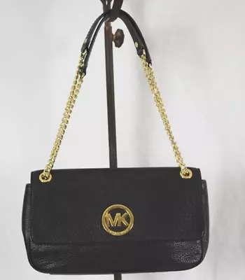 Michael Kors Leather Fulton Black Shoulder Bag *BNWT* With Wallet • $59.99