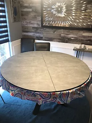 Dining Table Pad 60  Round 9/16  Thick Pad Gray Vinyl Top/Black Material Bottom • $225