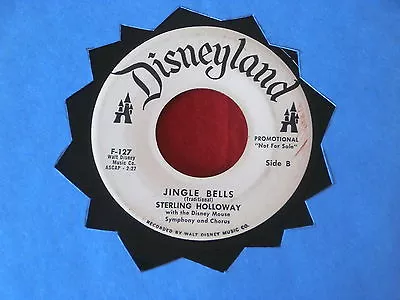 Sterling Holloway~ Jingle Bells~ Mega Rare~ Promo~ Mouse Square ~ Novelty 45 • $34.99