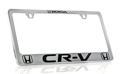 Honda CR-V Chrome Plated Zinc License Plate Frame Holder 2 Hole • $41.95