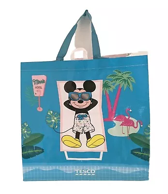 Disney Tote Bag Canvas Bag For Life - Mickey Mouse & Minnie Mouse Blue Beach • £5.89