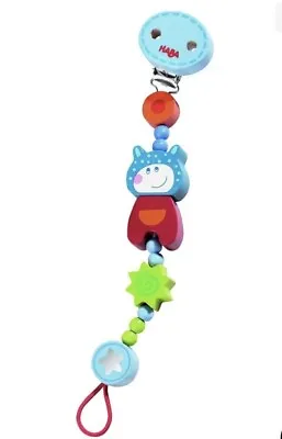 HABA Lollipop Cow Pacifier Chain Holder • $9.90