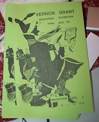 Vernon Grant Signed Original Program For His Christmas Studio Exhibition  • $20