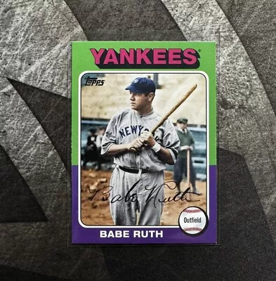 ⚾️ 2010 Topps Archives BABE RUTH New York Yankees #VLC-31 Vintage Legends • $1.99