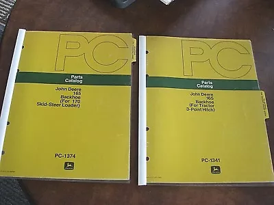 John Deere PC-1341 PC-1342 Backhoe 165 For Tractor 3-Point Hitch Catalog Manual • $19.95