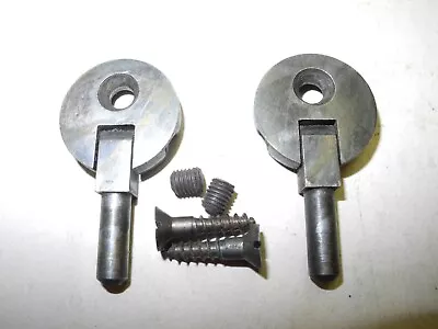 Vintage Singer Sewing Machine Set Cabinet Head Pin Hinges Pewter Finish 1 Hole  • $16.95