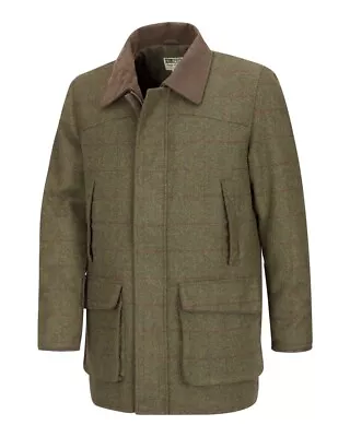 £170 • Buy Hoggs Of Fife Tummel Tweed Field Coat - Olive/Wine
