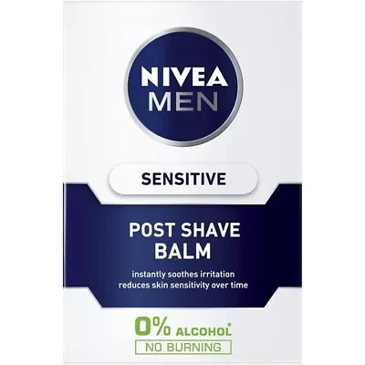 Nivea Men Sensitive After Shave Balm Instantly Soothes Irritation 100 Ml • £7.64