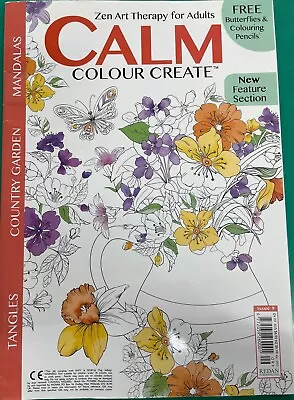 Adult Colouring Book: ZEN Art Therapy For Adults Calm Colour Creative Issue 9 • $12.99
