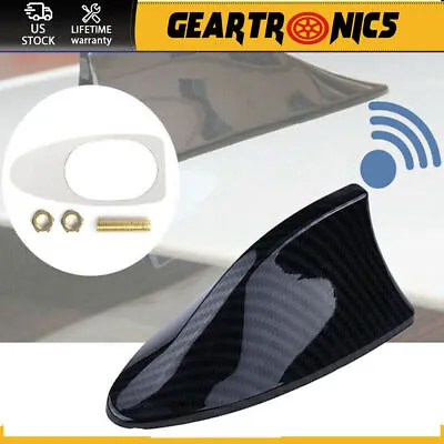 Carbon Fiber Shark Fin Roof Antenna Car Auto Aerial Fm/am Radio Signal Universal • $6.99